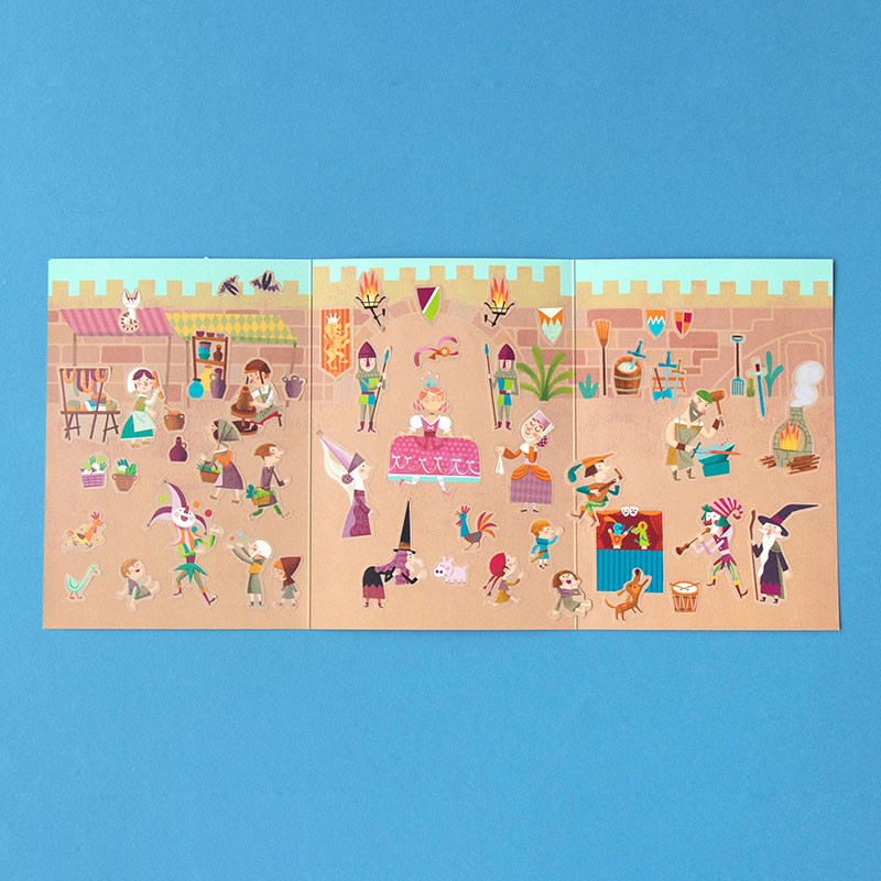 <p>100 autocollants médiévaux</p>